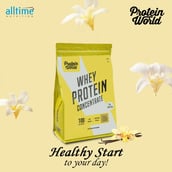 7 - Protein World Whey Protein Concentrate,  4.4 lb  Vanilla Ice Cream 