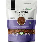 1 - NourishVitals Roasted Flax Seeds,  Natural  0.2 kg 