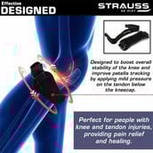 1 - Strauss Pattelar Knee Support,  Black  Free Size 