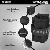 1 - Strauss Ankle Weight (Pair),  Black  0.5 kg 