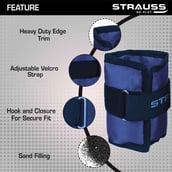 1 - Strauss Ankle Weight (Pair),  Blue  0.5 kg 