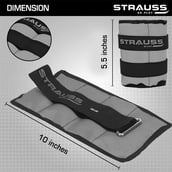 4 - Strauss Ankle Weight (Pair),  Grey  0.5 kg 