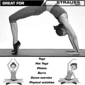 3 - Strauss Women Yoga Socks (Full Toe Grip),  Black  Free Size 