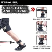 5 - Strauss Resistance Bands Set (Pack of 5),  Assorted  10 lbs,20 lbs,30 lbs,40 lbs,50 lbs 