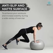 7 - Boldfit Gym Ball,  Grey  65 cm 