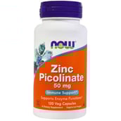 Now Zinc Picolinate (50 mg), 120 veggie capsule(s)