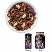 3 - True Elements Dark Chocolate Muesli, 400 g Nuts & Berries
