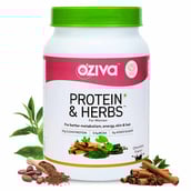 1 - Oziva Protein & Herbs for Women,  2.2 lb  Chocolate 