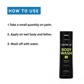 4 - Ustraa Body Wash,  250 ml  Green Clay 