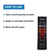 4 - Ustraa Body Wash,  250 ml  Activated Charcoal 