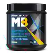 1 - MuscleBlaze Raw Whey Protein  OP,  1.1 lb  Unflavoured 
