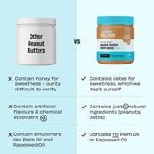 5 - The Whole Truth Peanut Butter with Dates,  325 g  Crunchy 