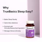 4 - TrueBasics Sleep Easy with Melatonin Suntheanine Valerian Root L-Tryptophan, 30 capsules