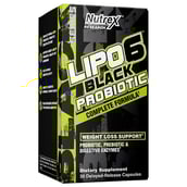 1 - Nutrex Lipo 6 Black Probiotic,  30 capsules  Unflavoured 