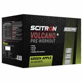2 - Scitron Valcano Pre Workout,  30 sachets/pack  Green Apple 