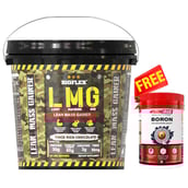 1 - Big Flex LMG(Light Machine Gun) Lean Mass Gainer,  6.6 lb  Thick Rich Chocolate + Pharmgrade Healthy Living Boron 60 Tabs Free 