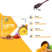 4 - Zeon Zeotum Latte,  Curcumin and Kesar  30 sachets/pack 