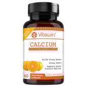 1 - VITAWIN Calcium for Strong Bones and Teeth (500 mg),  60 capsules  Unflavoured 