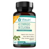 1 - VITAWIN Ginkgo Biloba for Brain Support (500 mg),  60 capsules 
