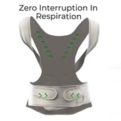 6 - Boldfit Posture Corrector,  White and Grey  Small 