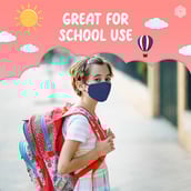 6 - Boldfit N95 Face Mask for Kids, Black, Blue, Yellow