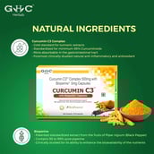 3 - GHC Curcumin C3 Complex 500mg with Bioperine 5mg, 10 capsules