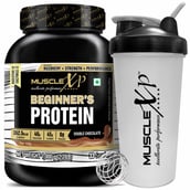 1 - MuscleXP Beginner's Protein with Digestive Enzymes,  2.2 lb  Double Chocolate 