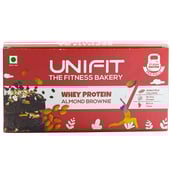1 - UNIFIT Whey Protein Brownie,  Almond  375 g 
