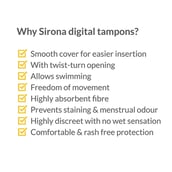 5 - Sirona Premium Digital Tampon,  12 Piece(s)/Pack  Heavy Flow 