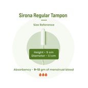 8 - Sirona 100% Organic Cotton Tampons,  18 Piece(s)/Pack  for Regular Flow 