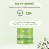4 - Sirona 100% Organic Cotton Tampons,  18 Piece(s)/Pack  for Heavy Flow 