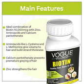 4 - Vogue Wellness Biotin,  60 tablet(s)  Unflavoured (Pack of 2) 