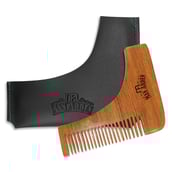 1 - Man Arden L Shaped Beard Comb with Faux Leather Pouch,  1 Piece(s)/Pack  for All Types of Beard 