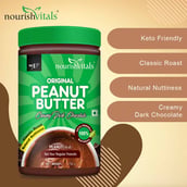 4 - NourishVitals Original Peanut Butter, 0.750 kg Creamy Dark Chocolate