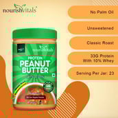 4 - NourishVitals Protein Peanut Butter, 0.750 kg Extra Crunchy