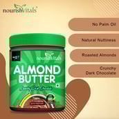 4 - NourishVitals Almond Butter,  Crunchy Dark Chocolate  0.200 kg 