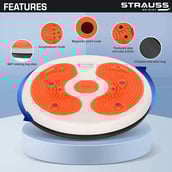 2 - Strauss Tummy Twister,  White and Orange  100 kg 