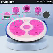 2 - Strauss Tummy Twister,  White and Pink  100 kg 