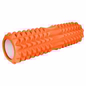 1 - Strauss Grid Yoga Massage Foam Roller,  Orange  33cm 