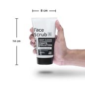 8 - Ustraa Face Scrub,  100 g  Activated Charcoal 