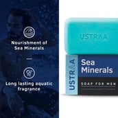 3 - Ustraa Sea Minerals Soap (Pack of 8), 100 g for Men
