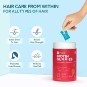 8 - HealthKart HK Vital Biotin OP,  60 gummies  Strawberry 