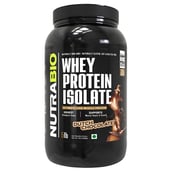 1 - NutraBio Whey Protein Isolate,  5 lb  Dutch Chocolate 