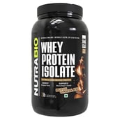 1 - NutraBio Whey Protein Isolate, 2 lb Dutch Chocolate