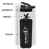 2 - MuscleXP Fit XP Blender Gym Shaker,  Black  700 ml 