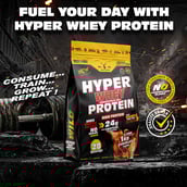 2 - Wild Buck Hyper Whey Protein Concentrate 80%,  2.2 lb  Chocolate Fudge 