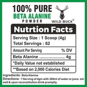 3 - Wild Buck 100% Pure Beta Alanine Powder,  0.55 lb  Unflavoured 