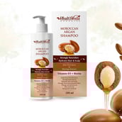 2 - Health Veda Organics Moroccan Argan Shampoo, 200 ml Hydrates Hair & Scalp