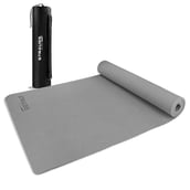 1 - Strauss Anti Skid EVA Yoga Mat with Carry Bag,  Grey  4mm 