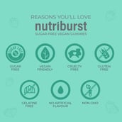 7 - Nutriburst Hair, Skin & Nails,  60 gummies  Strawberry 